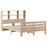 Cadre de lit sans matelas 120x190 cm bois de pin massif 