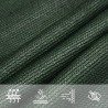 Voile d'ombrage 160 g/m² Vert foncé 4x6 m PEHD 