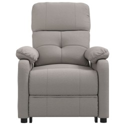 Fauteuil inclinable électrique Taupe Tissu 
