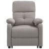 Fauteuil inclinable électrique Taupe Tissu 