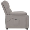 Fauteuil inclinable électrique Taupe Tissu 