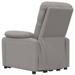 Fauteuil inclinable électrique Taupe Tissu 