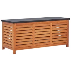 Boîte de rangement de jardin 117x50x55 cm Eucalyptus solide 