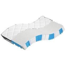 Matelas à ressorts ensachés moyen plus 100x200 cm 