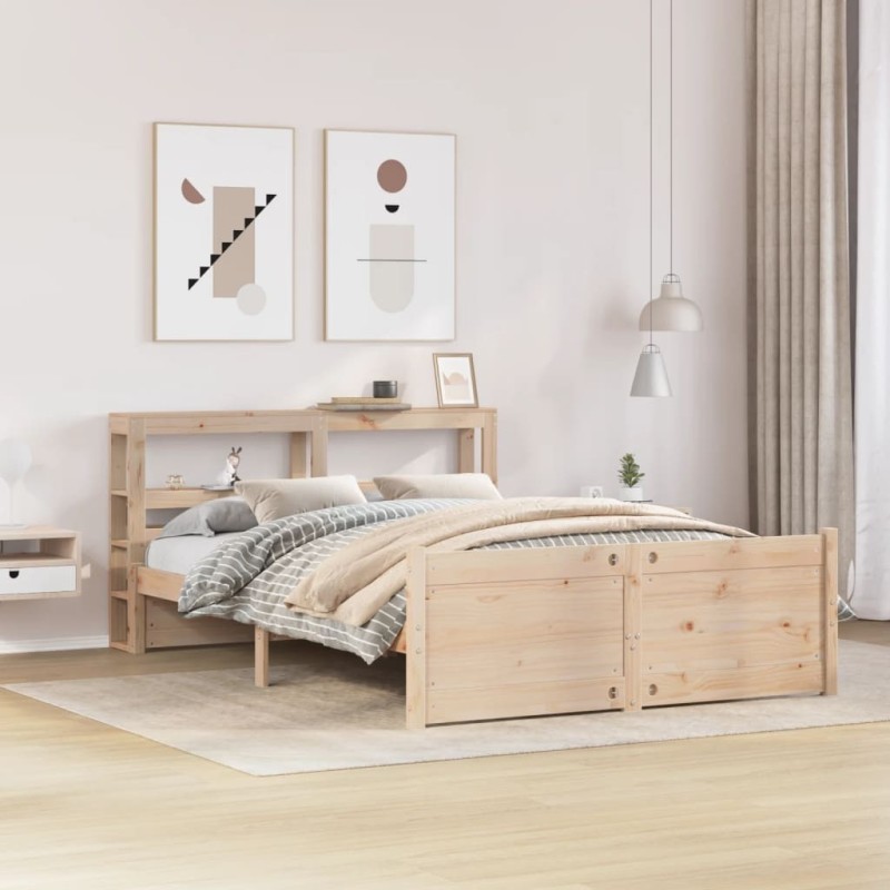 Cadre de lit avec tête de lit sans matelas 120x190 cm 