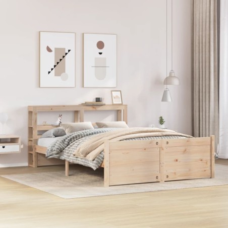 Cadre de lit avec tête de lit sans matelas 120x190 cm 