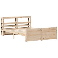 Cadre de lit avec tête de lit sans matelas 120x190 cm 