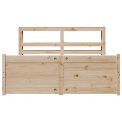 Cadre de lit avec tête de lit sans matelas 120x190 cm 