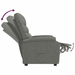 Fauteuil inclinable Gris foncé Tissu 
