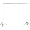 Kit de studio photo et 3 toiles de fond réglables Coton 3x6 m 
