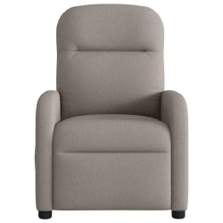 Fauteuil inclinable électrique Taupe Tissu 
