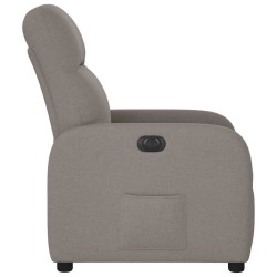 Fauteuil inclinable électrique Taupe Tissu 