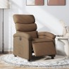 Fauteuil inclinable électrique Marron Tissu 