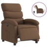 Fauteuil inclinable électrique Marron Tissu 