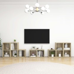 Ensemble de meubles TV 8 pcs Chêne sonoma Bois d'ingénierie 