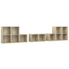 Ensemble de meubles TV 8 pcs Chêne sonoma Bois d'ingénierie 