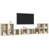 Ensemble de meubles TV 8 pcs Chêne sonoma Bois d'ingénierie 