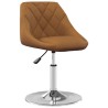 Chaises à manger pivotantes lot de 4 Marron Velours 