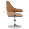 Chaises à manger pivotantes lot de 4 Marron Velours 