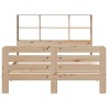 Cadre de lit sans matelas 120x200 cm bois de pin massif 