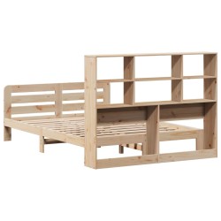 Cadre de lit sans matelas 120x200 cm bois de pin massif 