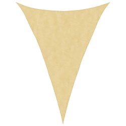 Voile d'ombrage sable 5x7x7 m 100 % polyester oxford 
