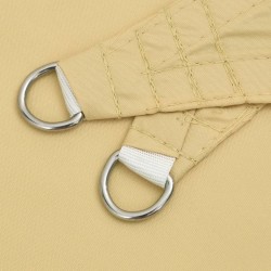 Voile d'ombrage sable 5x7x7 m 100 % polyester oxford 