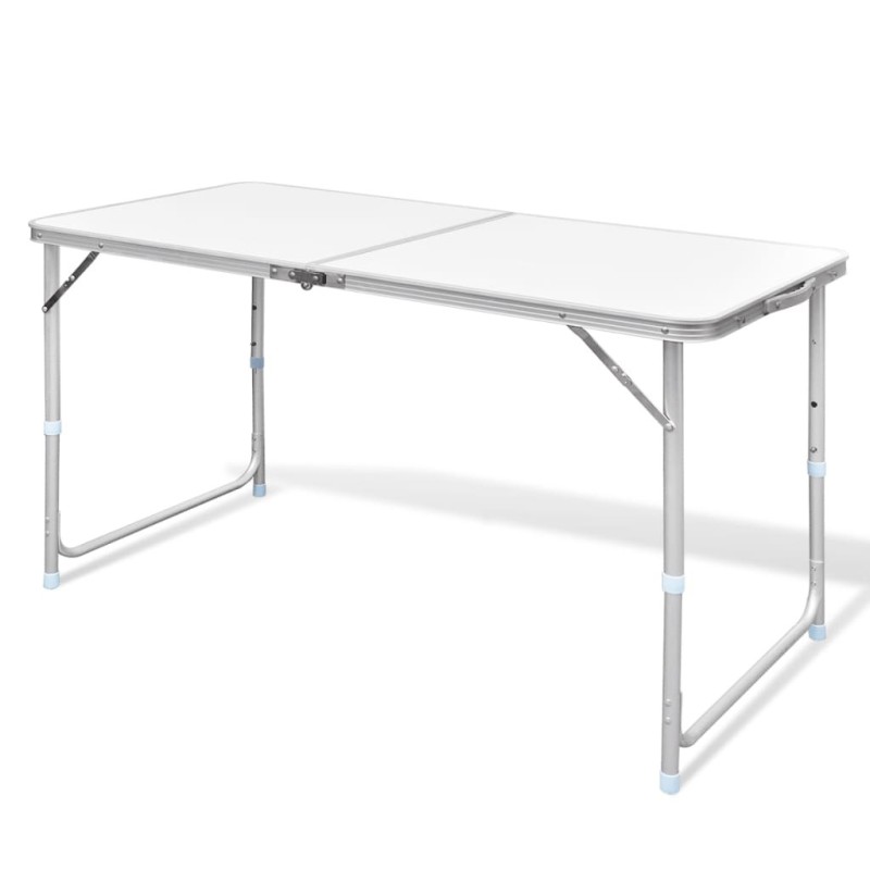 Table pliable de camping Hauteur réglable Aluminium 120x60 cm 