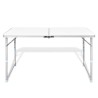 Table pliable de camping Hauteur réglable Aluminium 120x60 cm 
