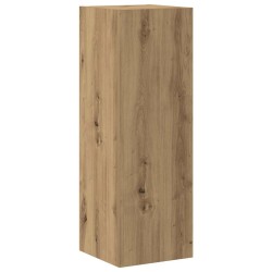 Meubles TV muraux 4 pcs chêne artisanal bois d'ingénierie 