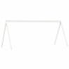 Lit haut sans matelas blanc 80x200 cm bois de pin massif 