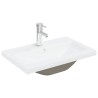 Meuble lavabo avec bassin et robinet intégrés chêne artisanal 