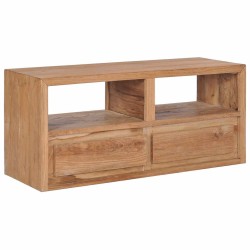 Meuble TV 90x30x40 cm bois de teck solide 