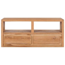 Meuble TV 90x30x40 cm bois de teck solide 