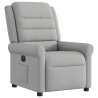 Fauteuil inclinable électrique gris nuage tissu 