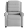 Fauteuil inclinable électrique gris nuage tissu 