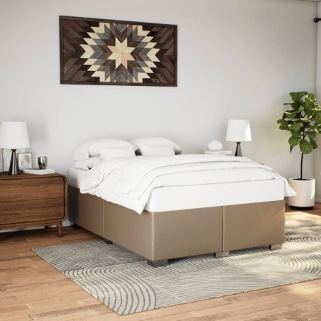 Cadre de lit sans matelas cappuccino 160x200 cm similicuir 