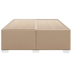 Cadre de lit sans matelas cappuccino 160x200 cm similicuir 
