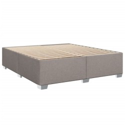 Cadre de lit sans matelas taupe 180x200 cm tissu 