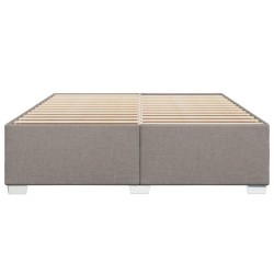 Cadre de lit sans matelas taupe 180x200 cm tissu 