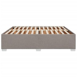 Cadre de lit sans matelas taupe 180x200 cm tissu 