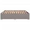 Cadre de lit sans matelas taupe 180x200 cm tissu 