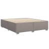 Cadre de lit sans matelas taupe 180x200 cm tissu 