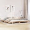 Cadre de lit sans matelas 200x200 cm bois massif de pin 