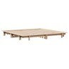 Cadre de lit sans matelas 200x200 cm bois massif de pin 