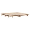 Cadre de lit sans matelas 200x200 cm bois massif de pin 