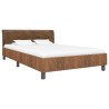 Cadre de lit Marron Similicuir daim 140 x 200 cm 