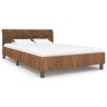 Cadre de lit Marron Similicuir daim 140 x 200 cm 