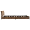 Cadre de lit Marron Similicuir daim 140 x 200 cm 