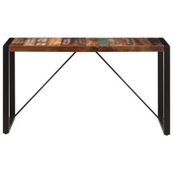 Table à manger 140x70x75 cm Bois de récupération massif 